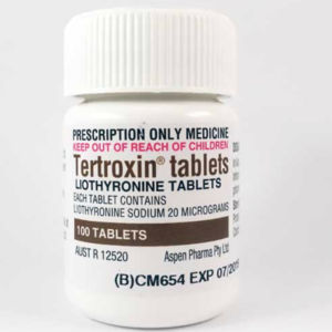 Australian Pharmaceutical T3 Tertroxin. 100 x 20mcg